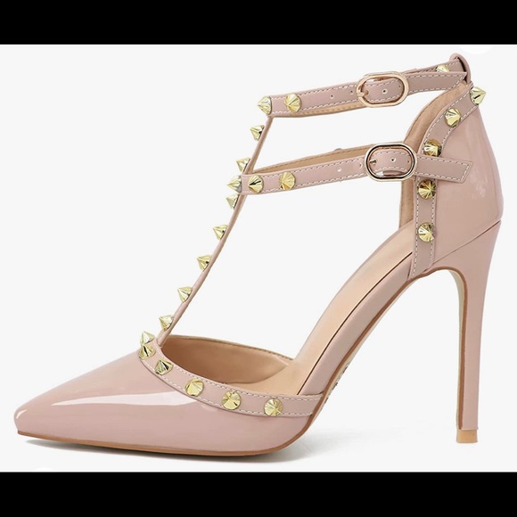 NWT Ankle Strap Heels for Women Stilettos Pumps, SURPRISE GIFT INCLUDED - Picture 2 of 9